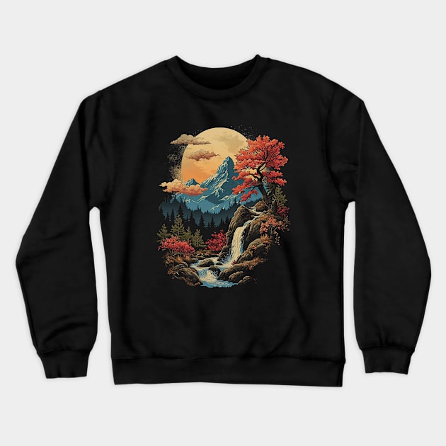 Autumn Zenith Crewneck Sweatshirt by JoyoSpring